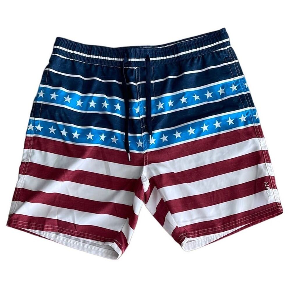 Trinity Flag Swim Trunks, Size XL